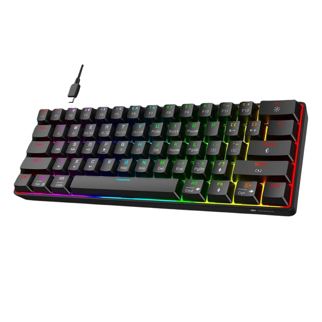 KOORUI 60 Percent Wired Ultra-Compact Mechanical Keyboard