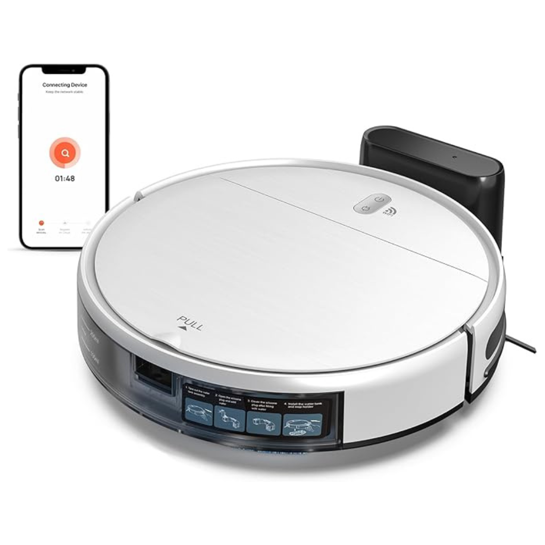 2-In-1 Robot Vacuum Cleaner & Mop Combo With WiFi/App/Voice