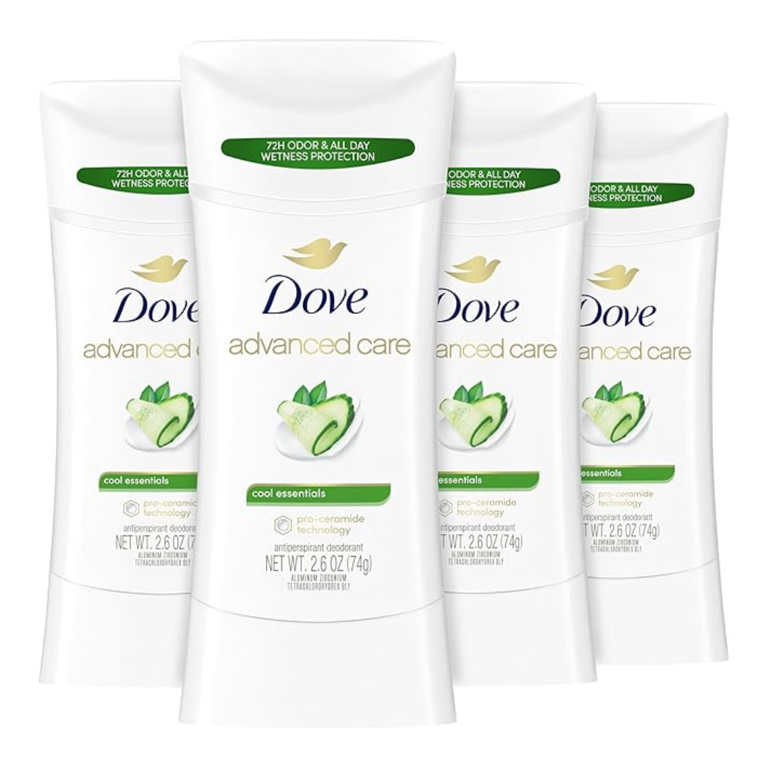 4-Count 2.6oz Dove Women's Advanced Care Antiperspirant Deodorants