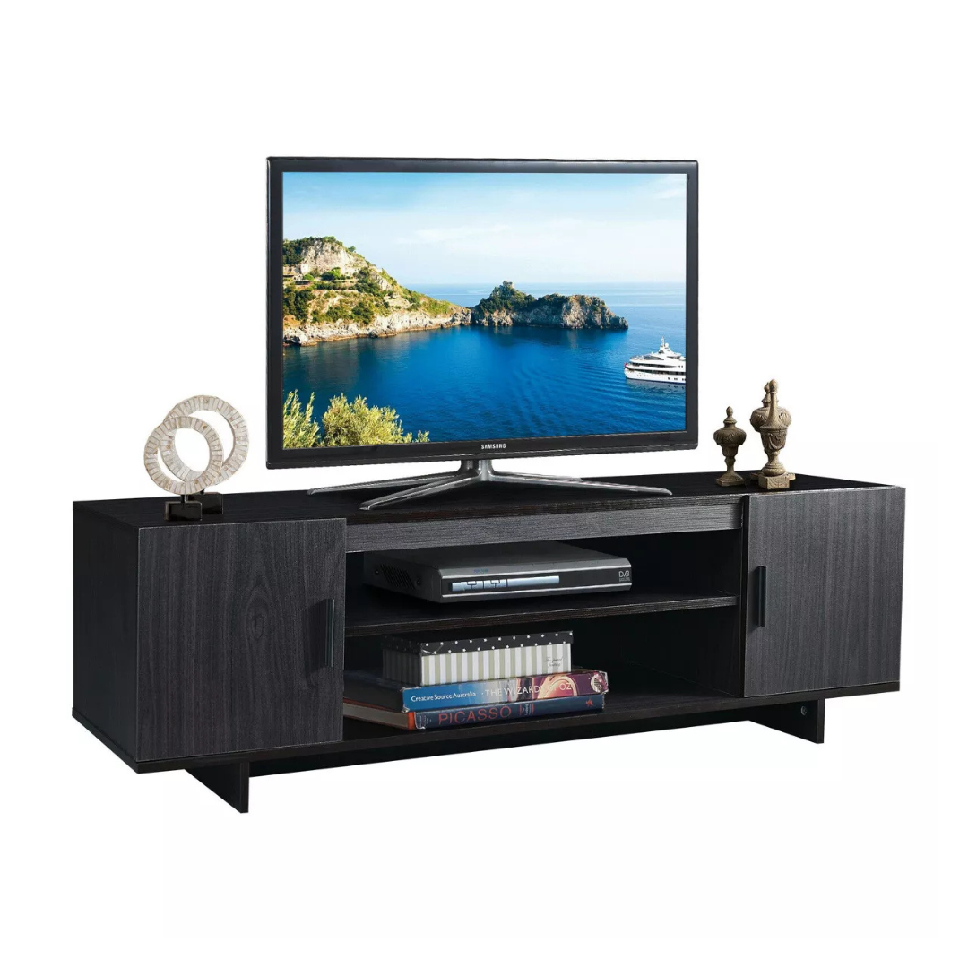 Costway Modern TV Stand Media Entertainment Center With Storage Cabinet