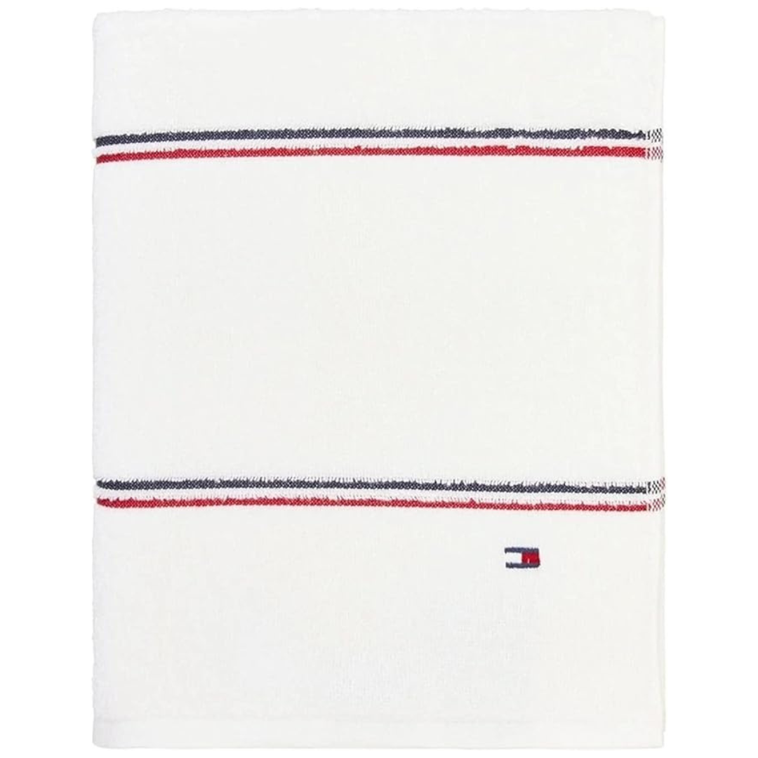 Tommy Hilfiger Modern American Double Stripe Bath Towel (30" X 56")