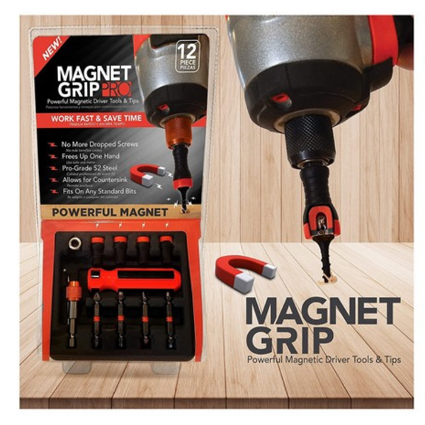 Magnet Grip Pro 12-Piece Magnetic Drill Bit Set