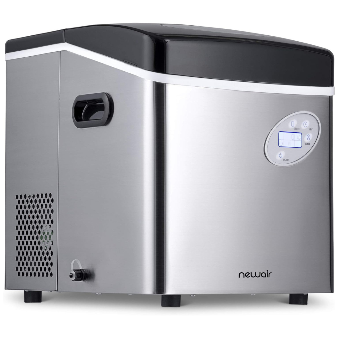 NewAir AI-215SS Stainless Steel 50lbs Portable Ice Maker