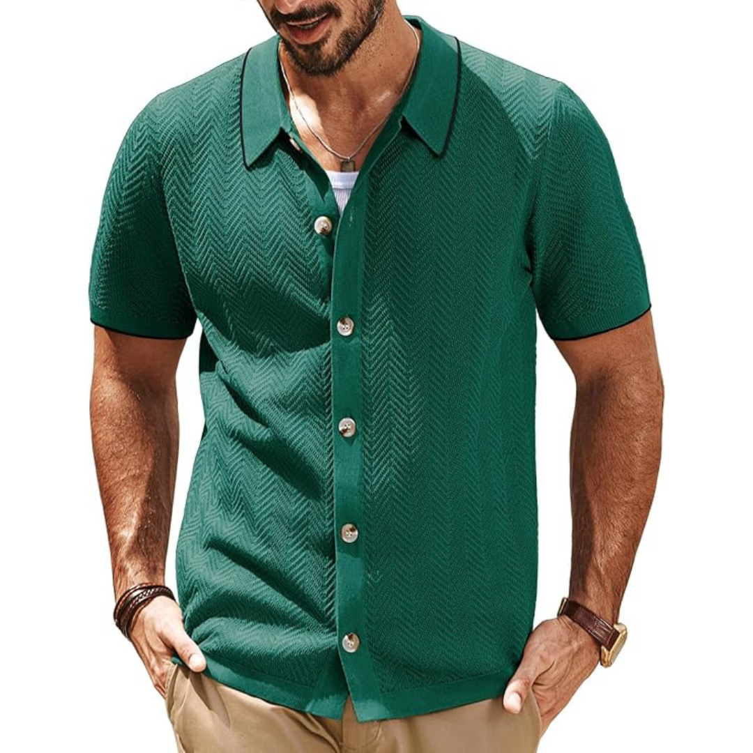 PJ PAUL JONES Men's Knitted Polo Shirts