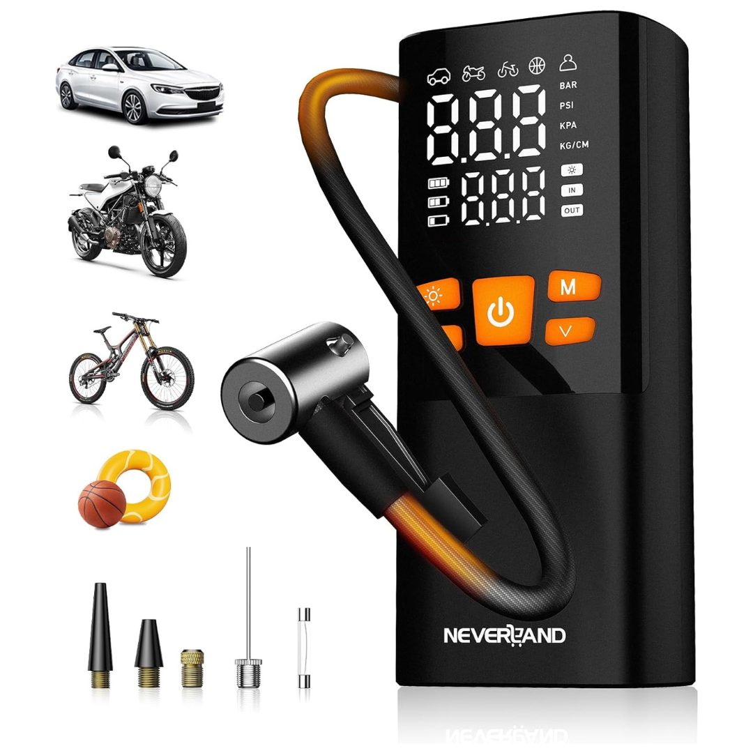 Neverland Tire Inflator Portable Air Compressor