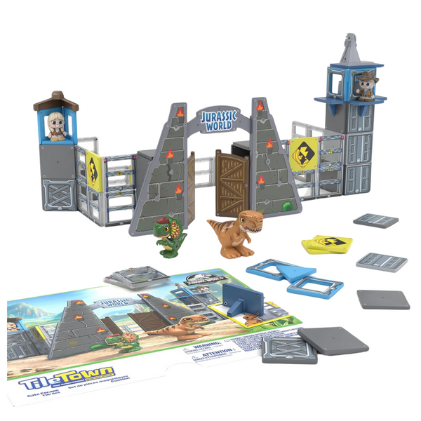 Jurassic World Gate Escape Magnetic Tiles Construction Building Set