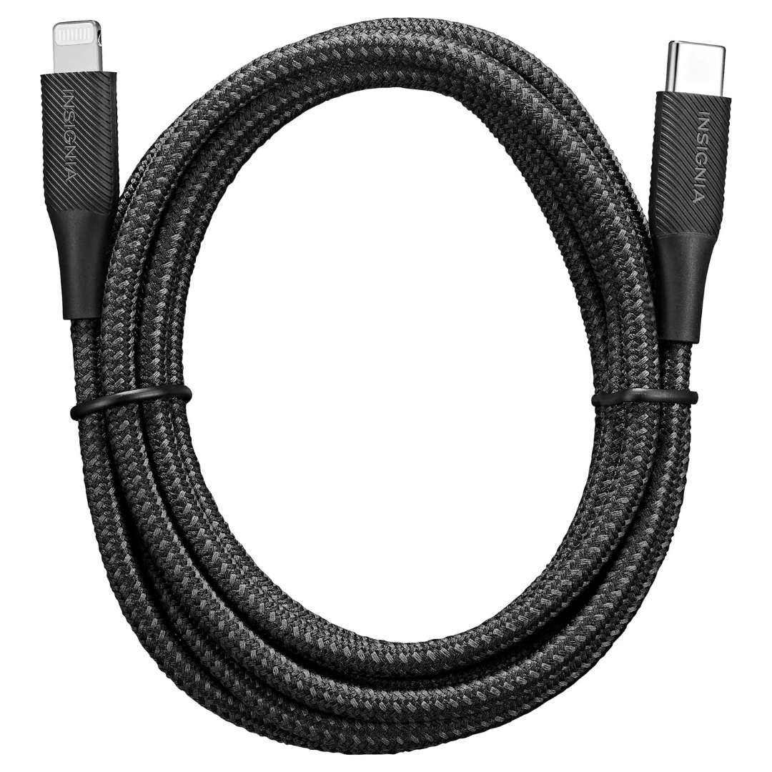 Insignia 6ft Lightning To USB-C Charge-and-Sync Cable