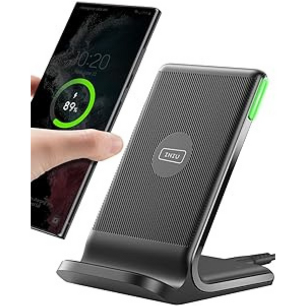 15W Qi-Certified Wireless Charging Station W/ Sleep-Friendly Adaptive Light