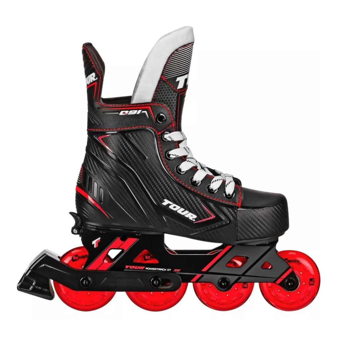 Tour Kids Adjustable Inline And Roller Hockey Skates