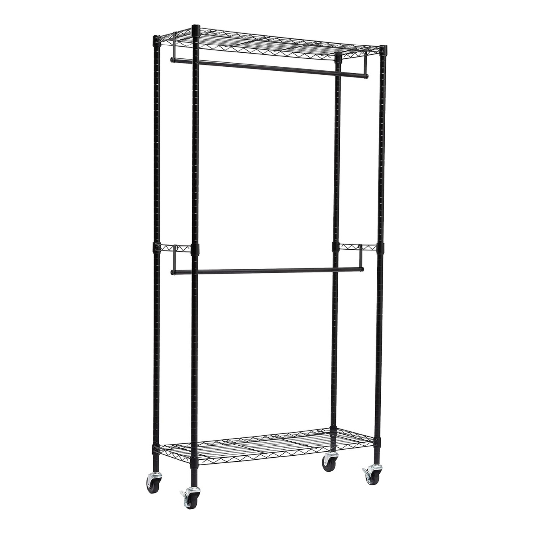 Amazon Basics Adjustable Garment Organizer Rack (36'' x 14'' x 72'')