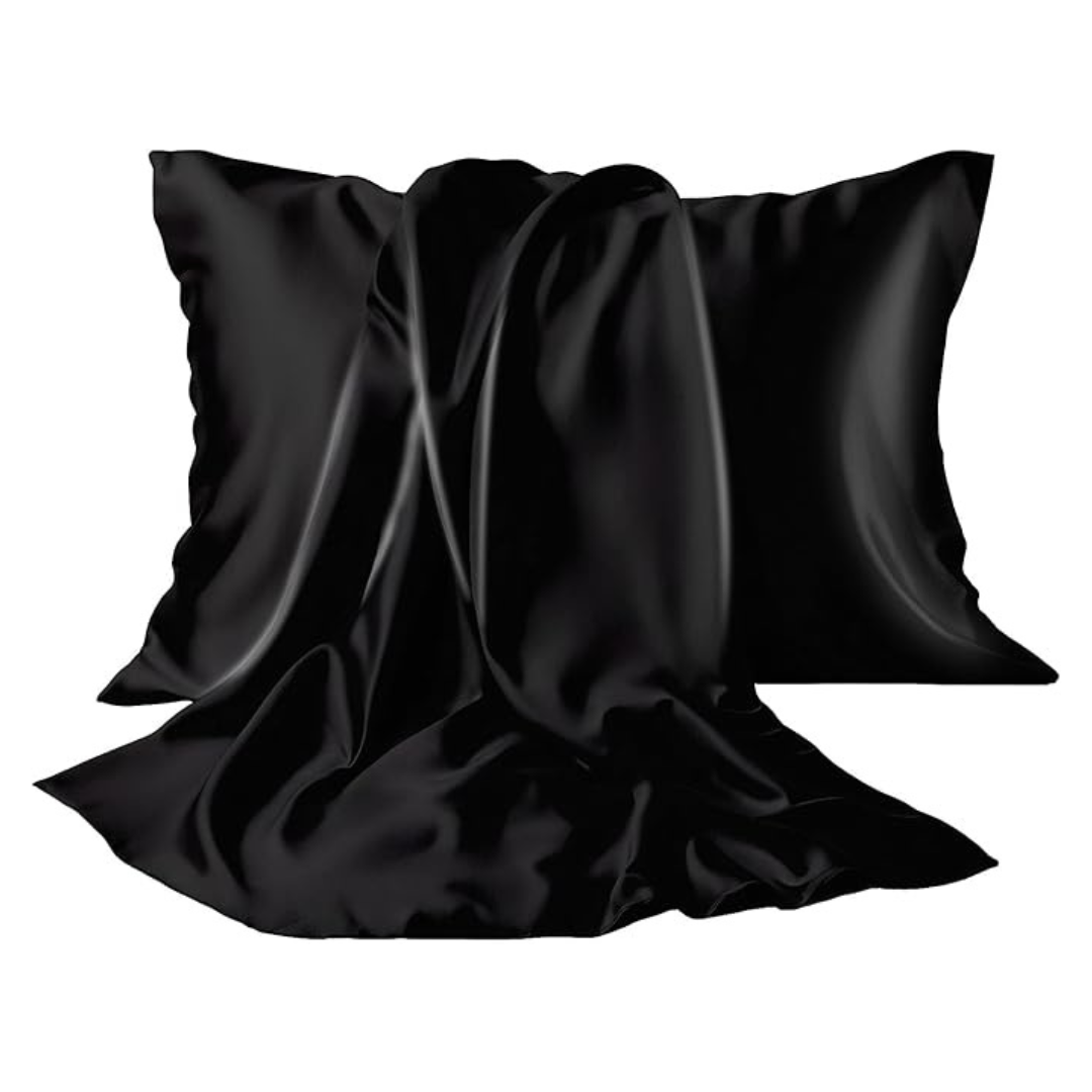 Brezoo Satin Softer Than Silk Standard Size Pillow Cases With Zipper