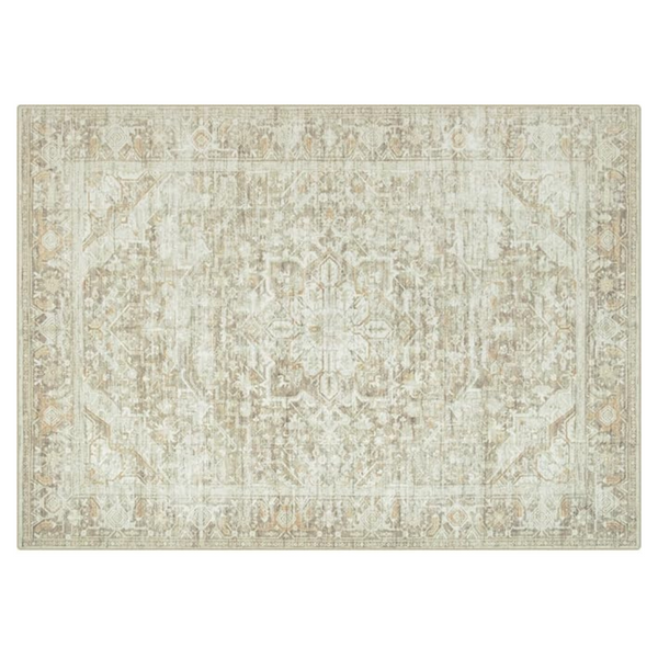 4x6 Ft Washable Soft Vintage Living Room Rug