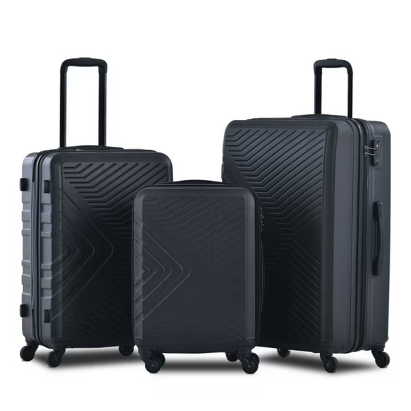 3-Piece Travelhouse Hardshell Lightweight Luggage Set With TSA Lock