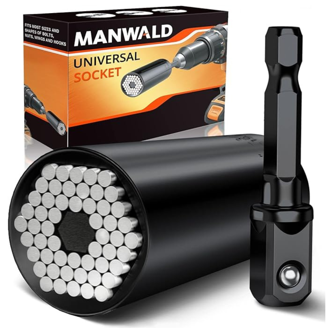 2-Piece Manwald Universal Socket Tool Set With Adapter