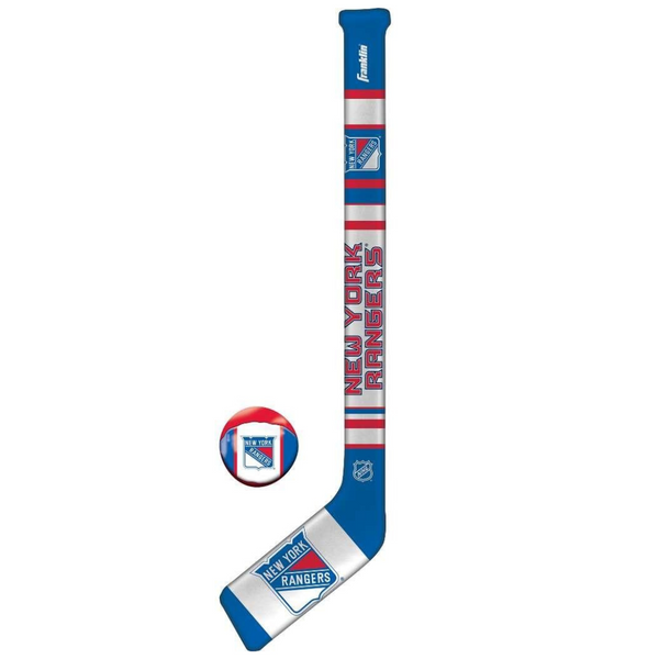 Franklin Sports NHL New York Rangers Mini Soft Hockey Stick Set (6520F20)