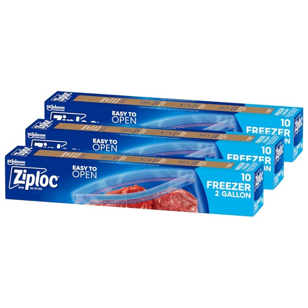 30-Count Ziploc Two Gallon Grip 'n Seal Food Storage Freezer Bags