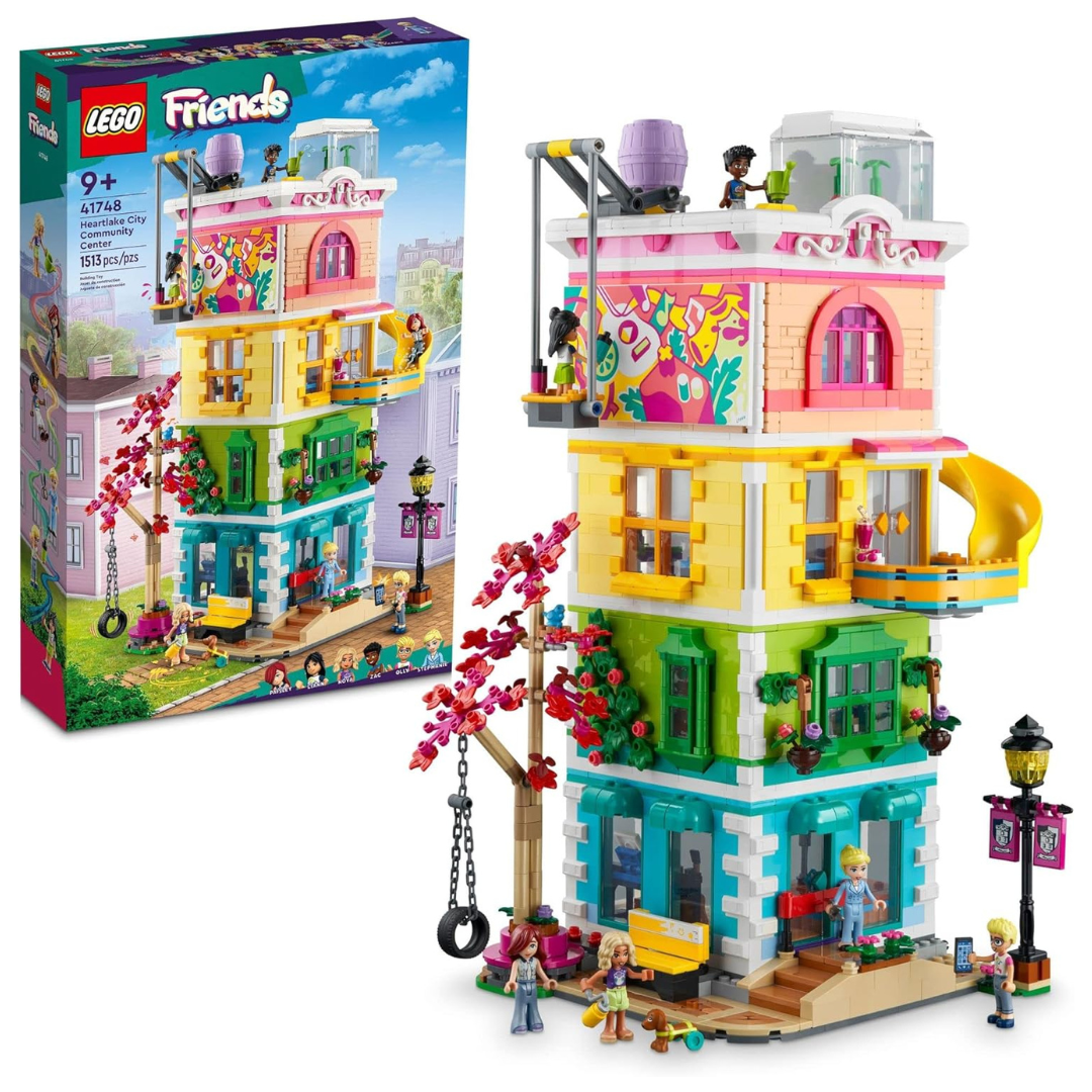 1513-Piece LEGO Friends Heartlake City Community Center Building Toy Set (41748)