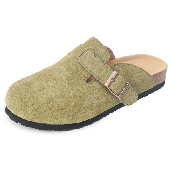 Unisex Leather Cork Suede Clogs And Mules (Various Sizes)