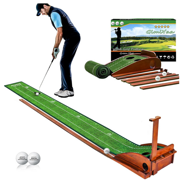 Golf Putting Mat With Auto Ball Return