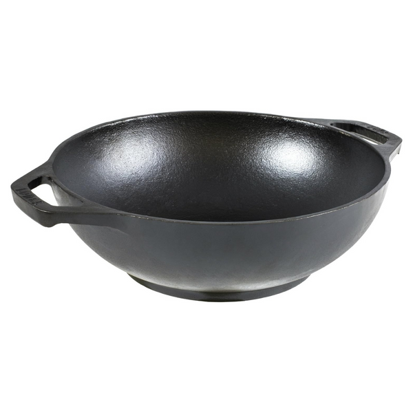 Lodge 9" Dual-Handle Cast Iron Mini Wok