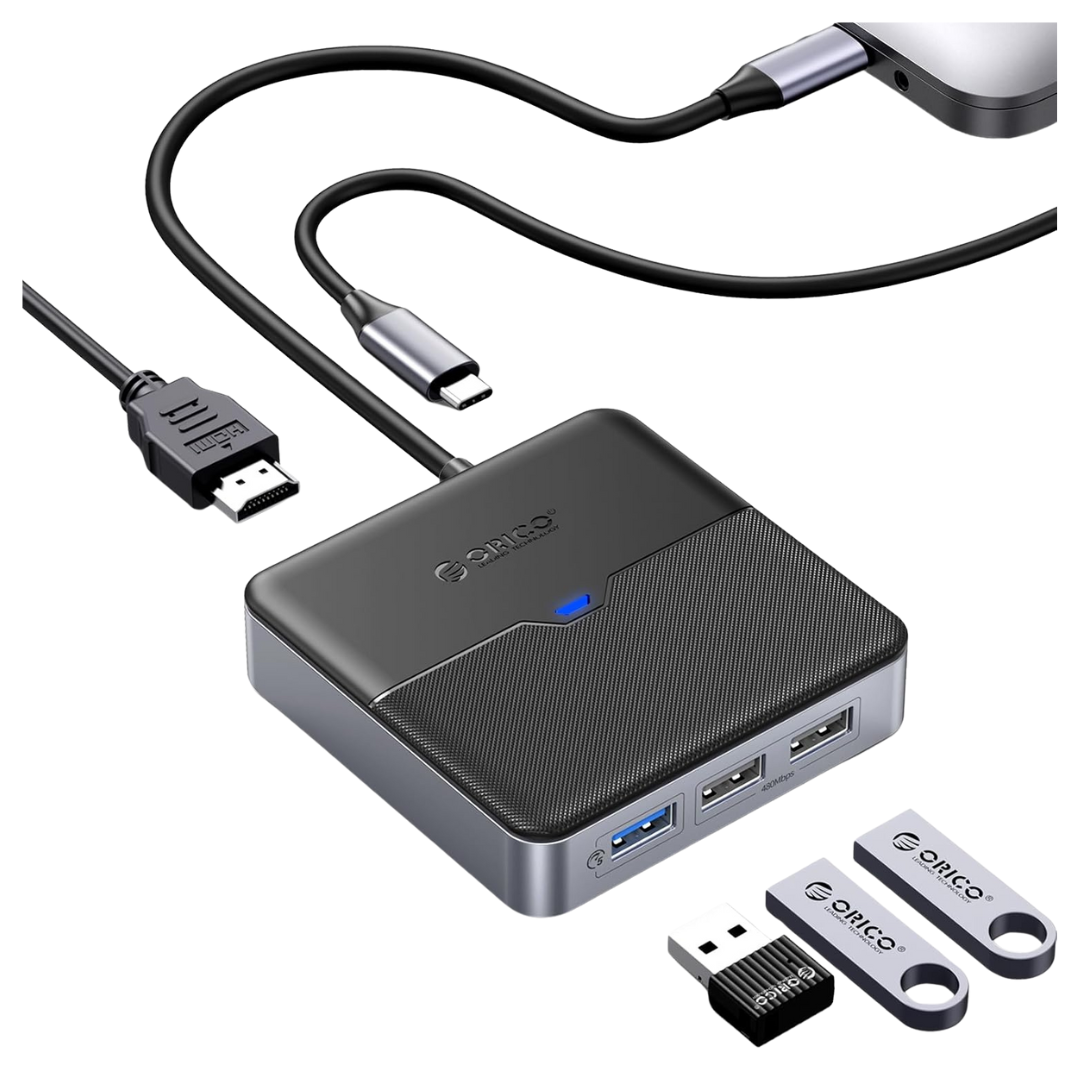 ORICO 5 In 1 USB-C Docking Station With 4K HDMI