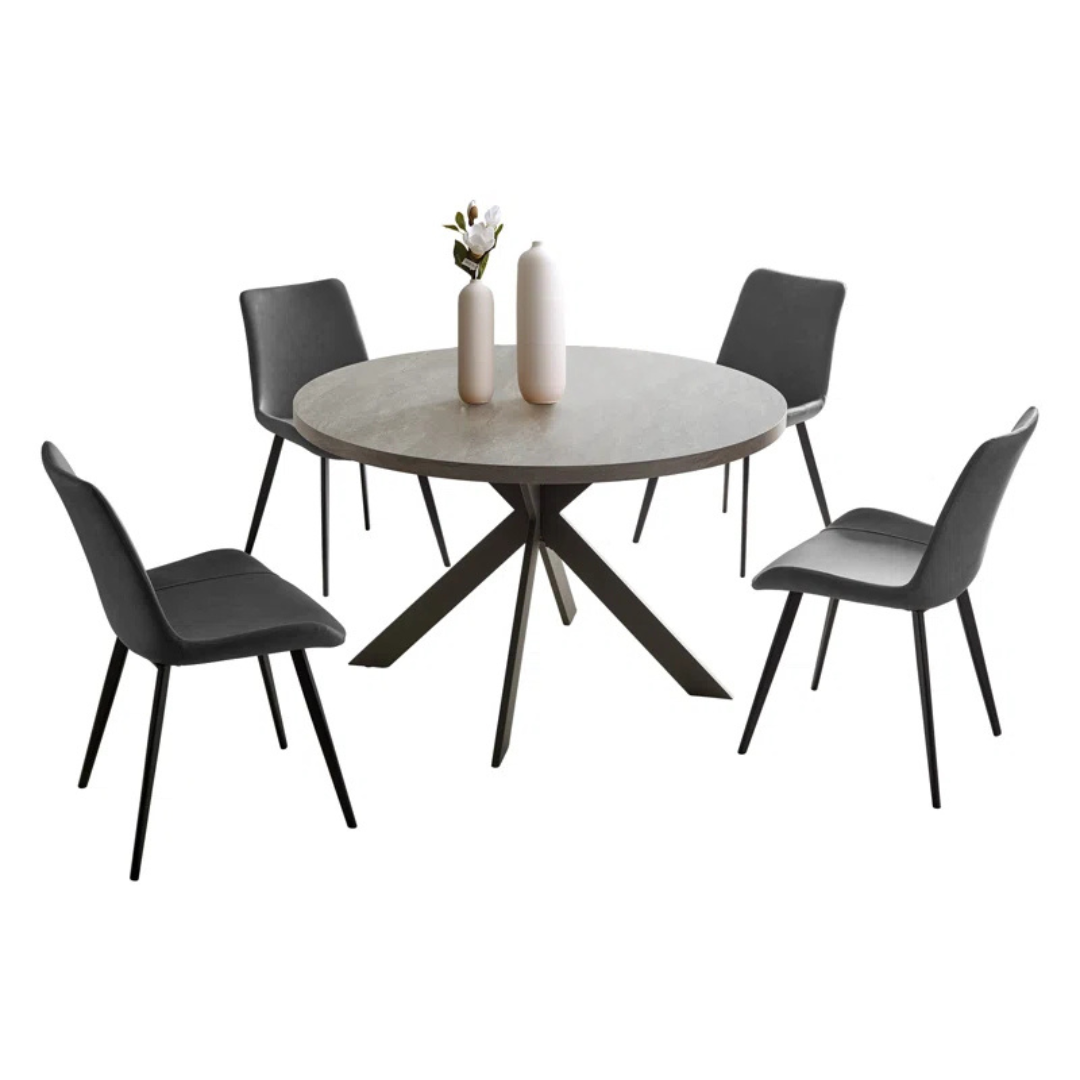 George Oliver Mid Century Modern Round Kitchen Dining Table Set