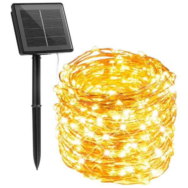 Minetom 33Ft 100 LED Outdoor Solar Fairy Lights