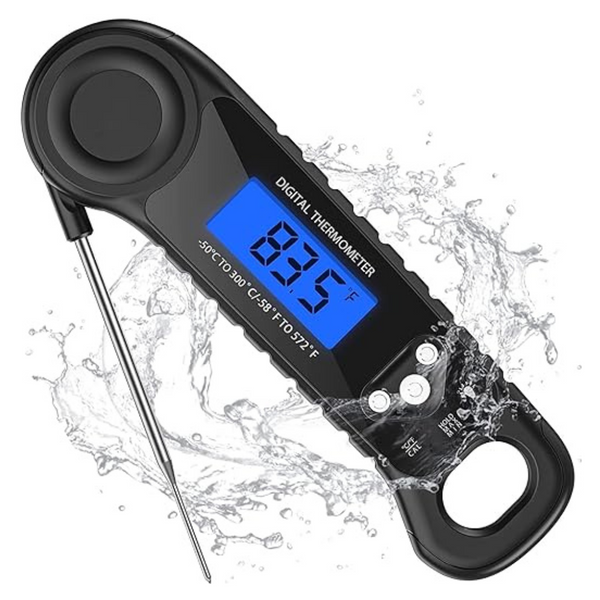 Instant Read Food Thermometer W/Backlight