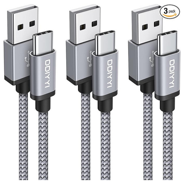 3-Pack USB C Charger Cable 10 Ft/3m