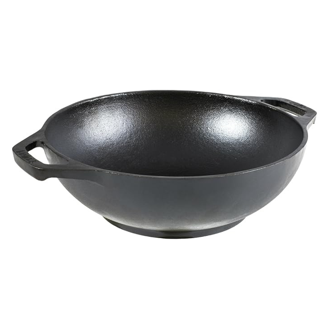 Lodge 9" Dual-Handle Cast Iron Mini Wok