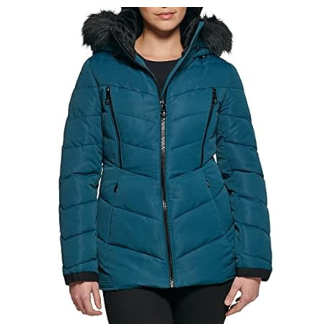 GUESS Women's Midweight Puffer Jacket