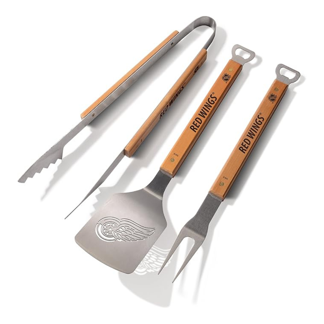 YouTheFan NHL Detroit Red Wings Classic Series 3-Piece BBQ Set