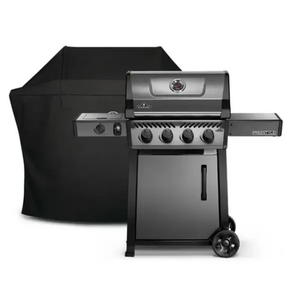 Napoleon Freestyle 425 Graphite Gray Propane Gas Grill With Cover