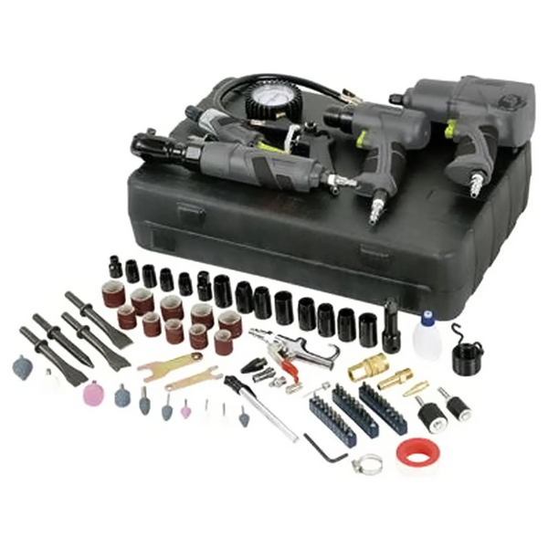 Master Mechanic 100 Piece Air Tool Kit With Impact And Ratchet Wrench