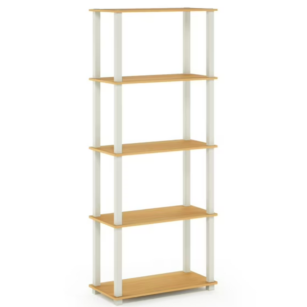 Furinno Turn-N-Tube 5-Tier Multipurpose Shelf / Display Rack / Storage Shelf / Bookshelf