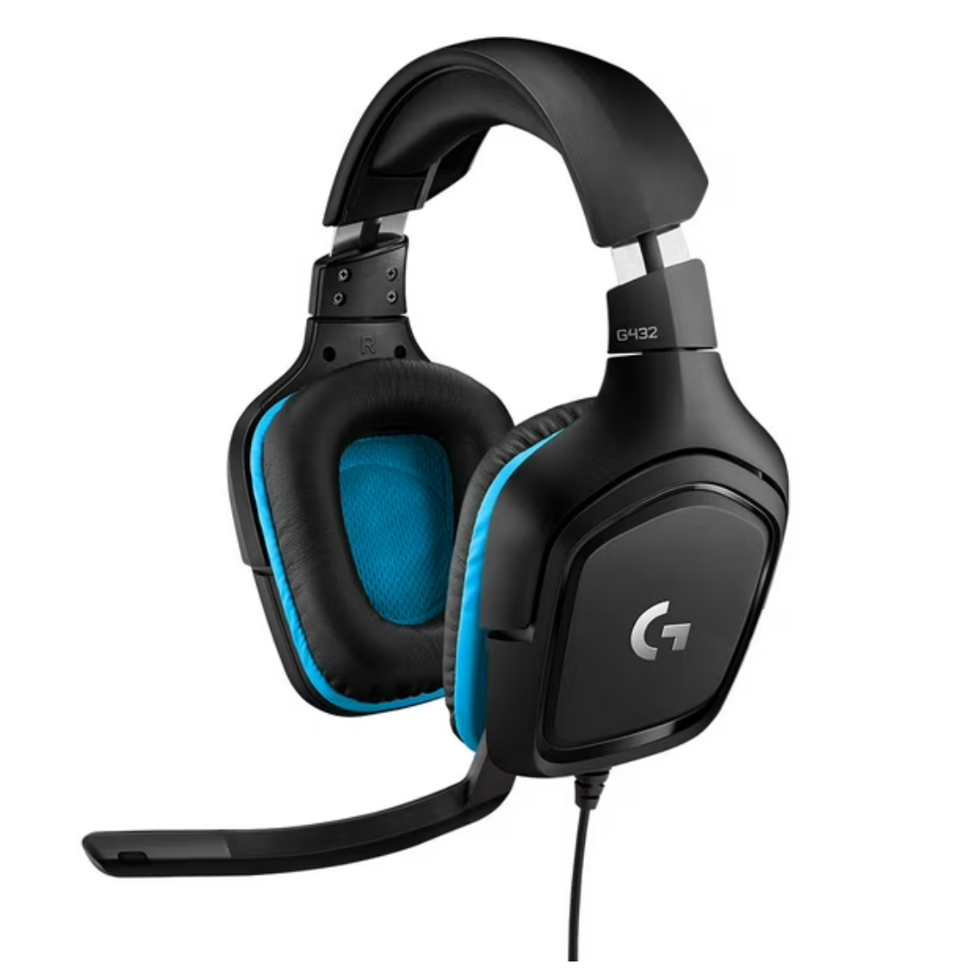 Logitech G432 DTS:X 7.1 Surround Sound Wired PC Gaming Headset