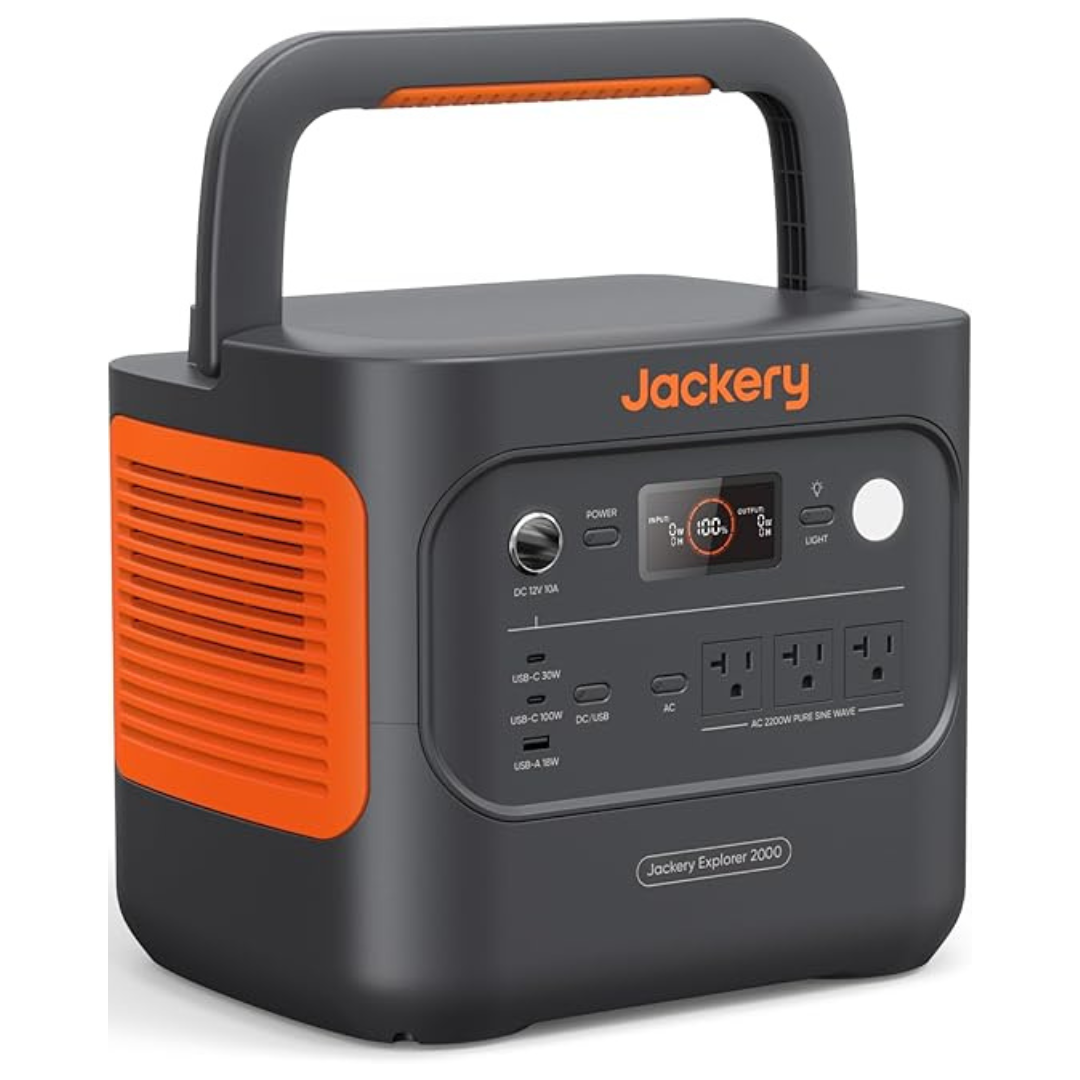 Jackery Explorer 2000 V2 2042Wh Portable Power Station Solar Generator