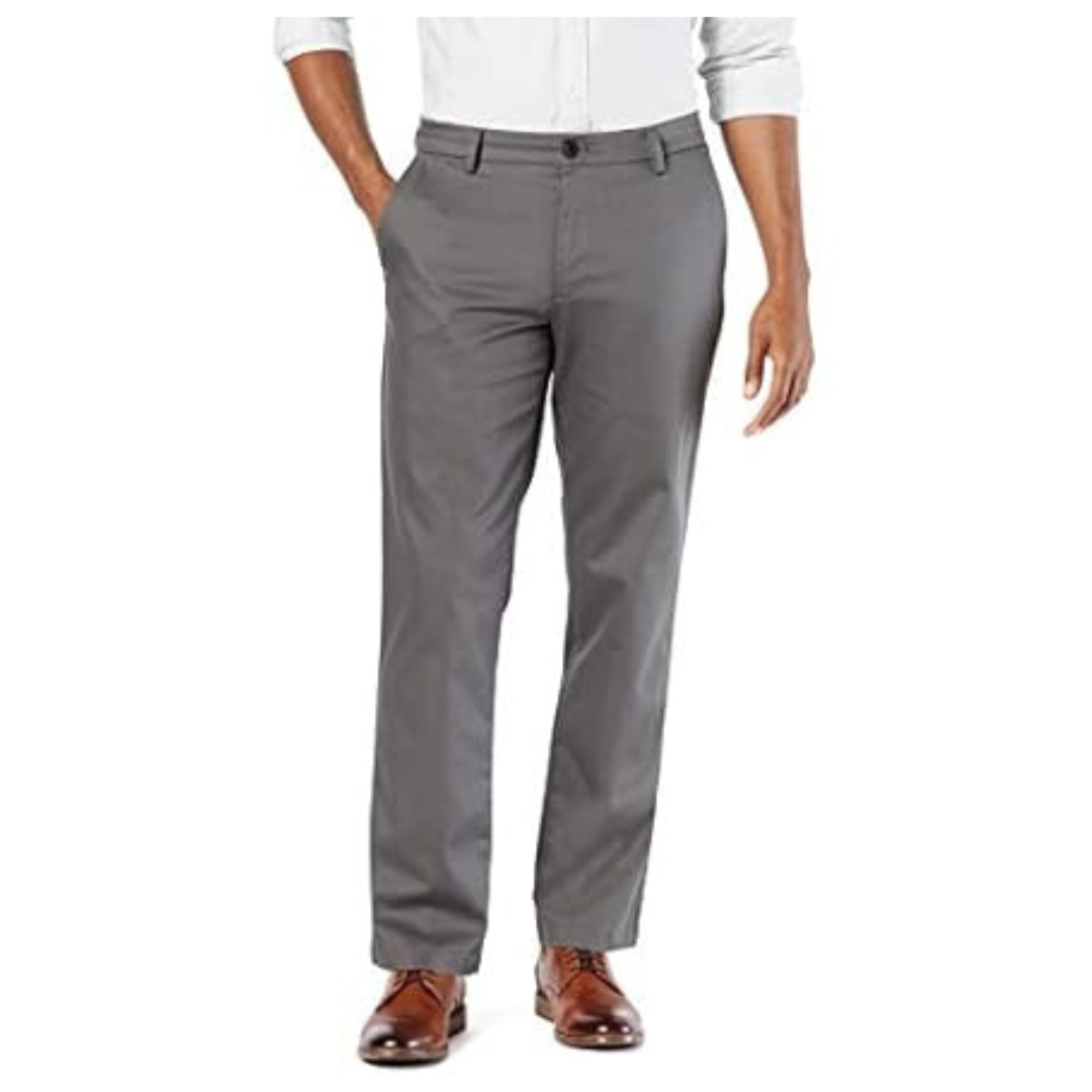 Dockers Men's Straight Fit Signature Lux Cotton Stretch Khaki Pant