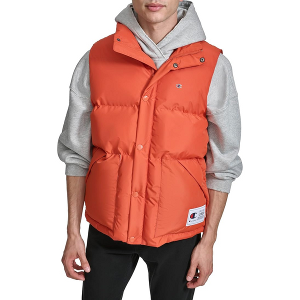 Champion Men's Puffer Vest with Logo