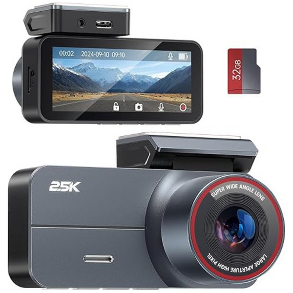 Janwold 2.5K QHD 3.39" Cars Dash Camera with 32GB Card