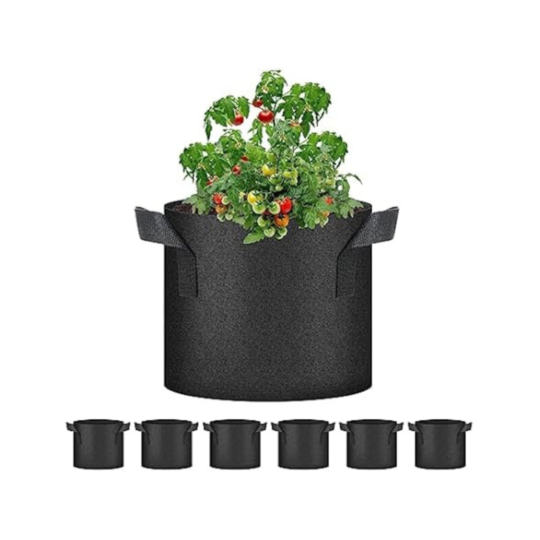 6-Pack HealSmart 3 Gallon Nonwoven Grow Bags