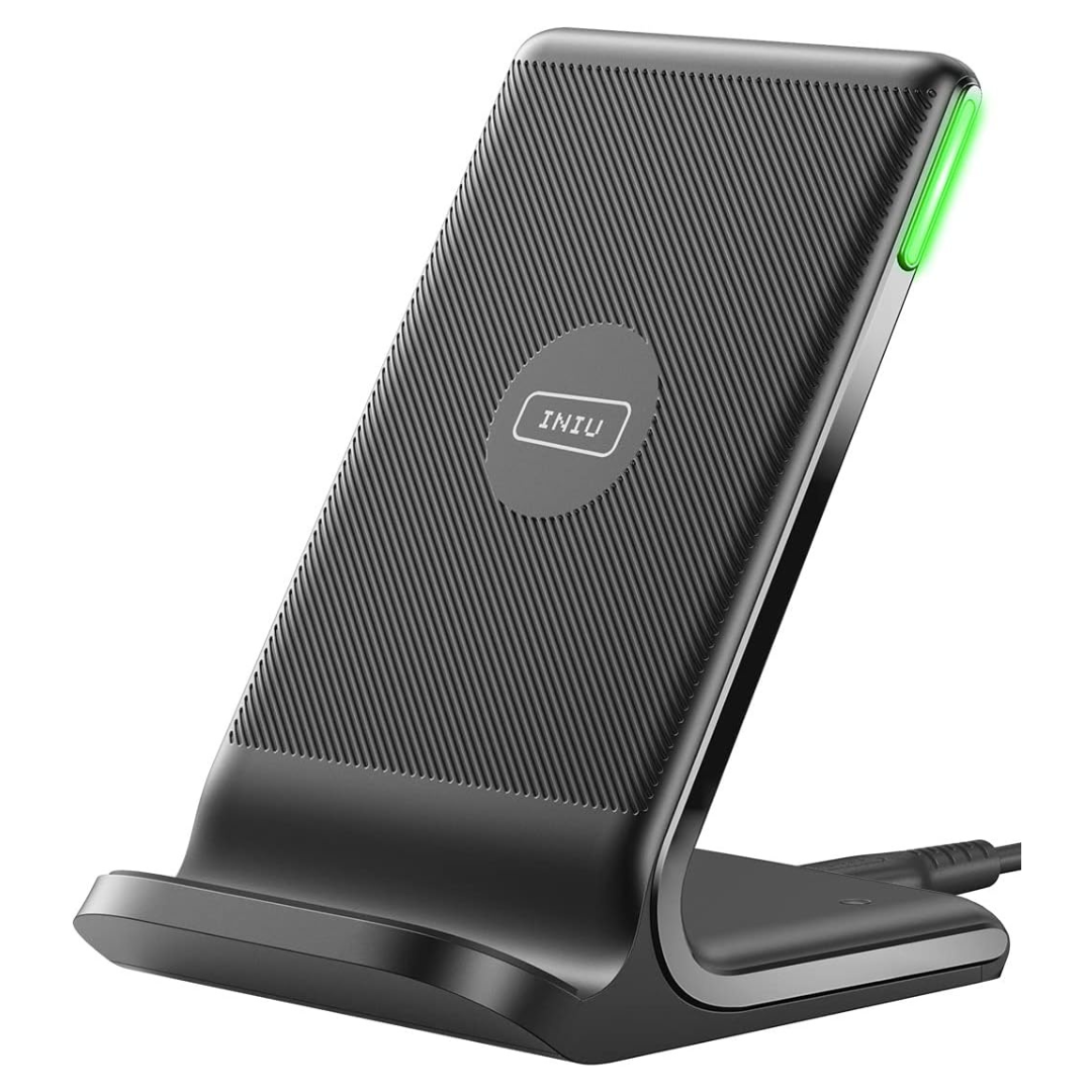 15W Qi-Certified Wireless Charging Station W/ Sleep-Friendly Adaptive Light