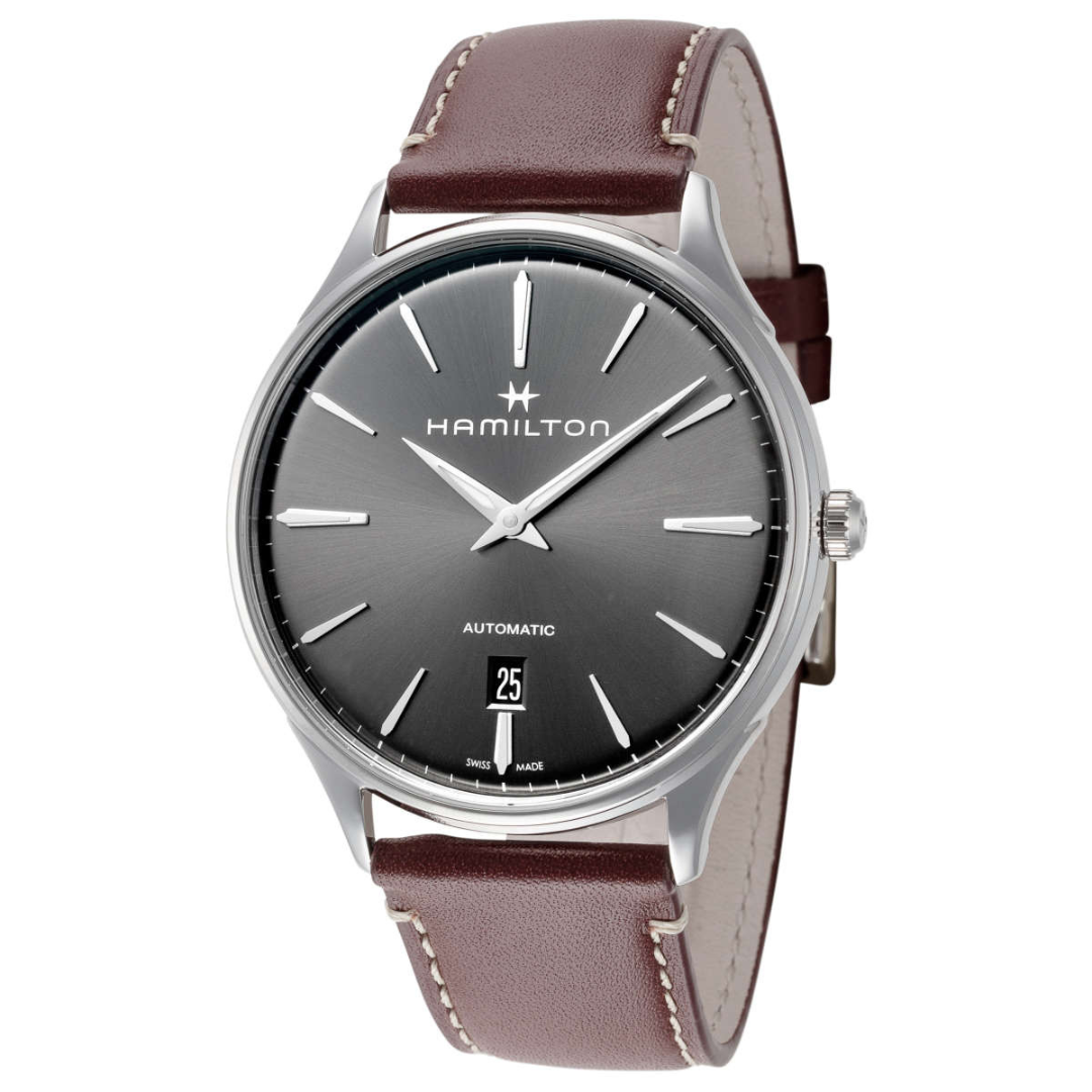 Hamilton Men's Jazzmaster 40mm Automatic Watch W/Leather Strap