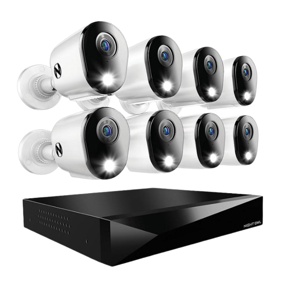 Night Owl 2K 8-Pack Cameras With 2TB DVR Security System