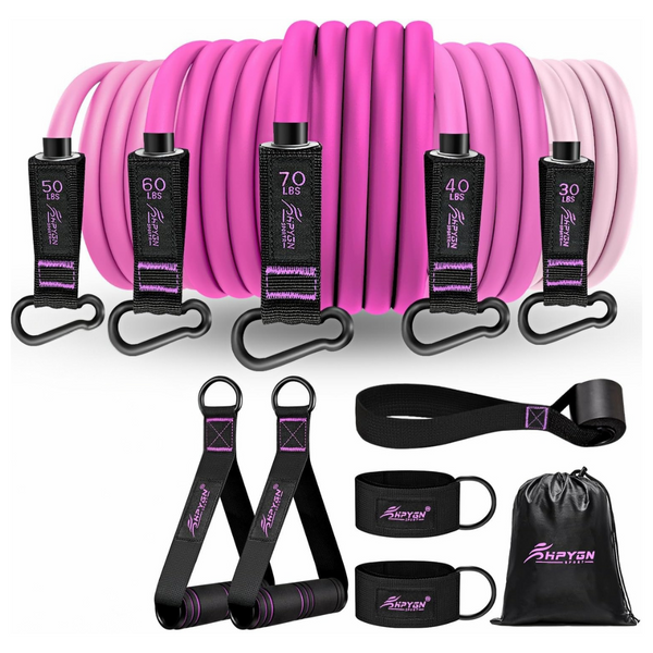 200LBS Exercise Bands With Door Anchor & Handles