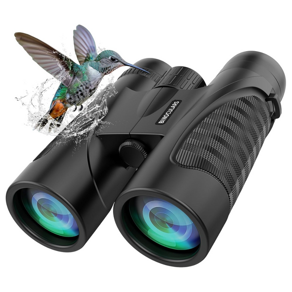 Waterproof 12 x 42 HD Binoculars With Large View For Adults & Kids