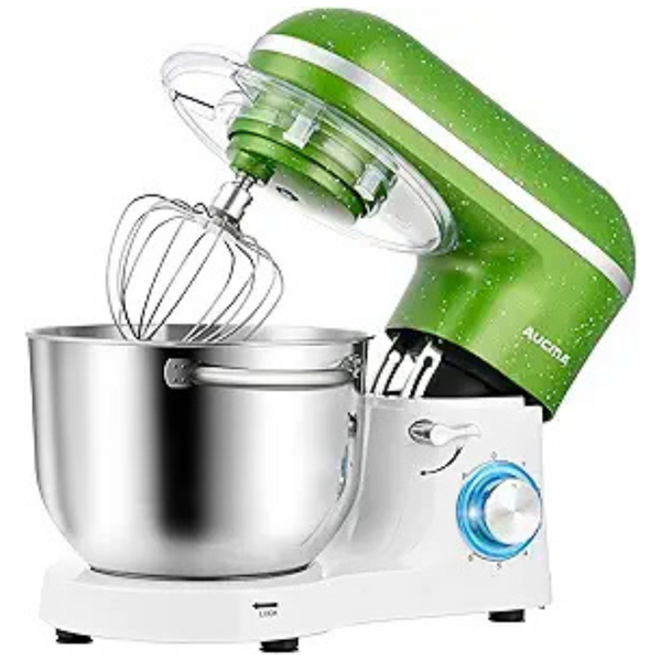 Aucma 6.5QT 660W 6-Speed Tilt-Head Stand Mixer