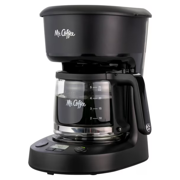 Mr. Coffee 5-Cup Programmable Coffee Maker, 25 oz