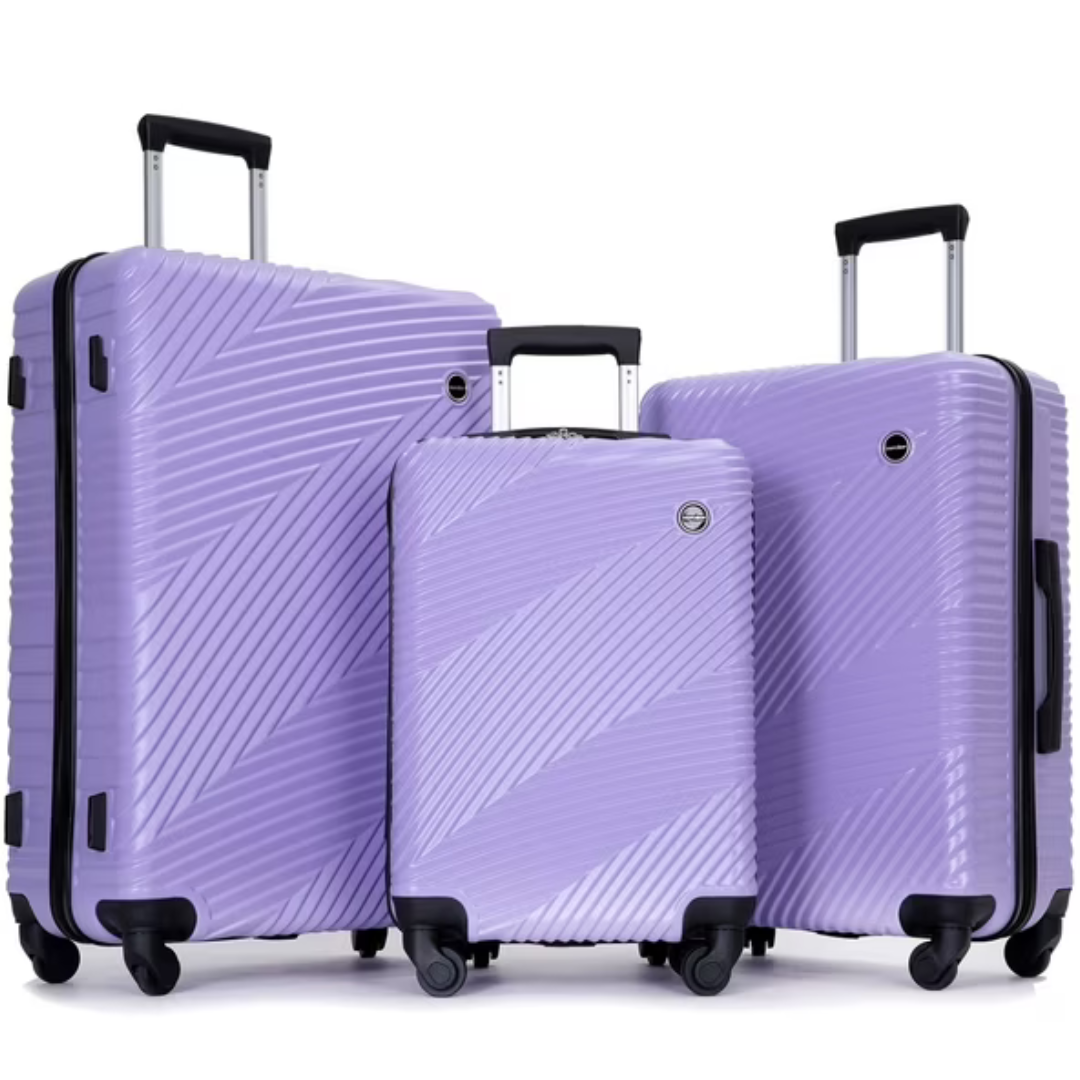 3-Piece Tripcomp Hardside Luggage Set w/ Spinner Wheels (4 color options)