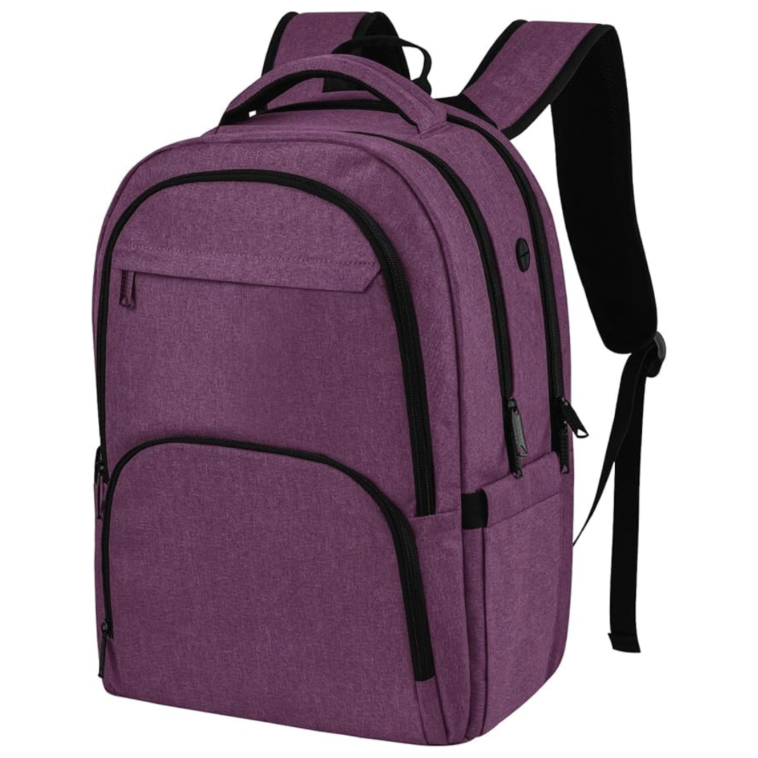 Water Resistant Anti-Theft Computer Backpack with USB Charging Port